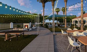 New expansive pool deck